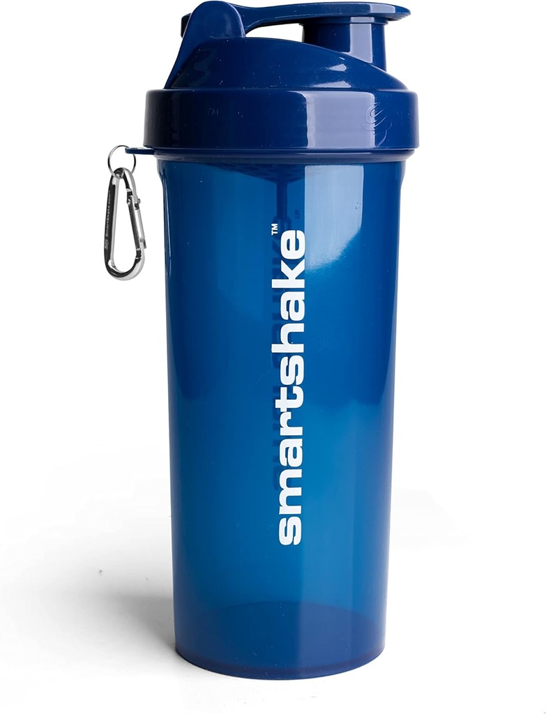 Smartshake Lite Protein Shaker Pudel 1000 ml | Lekkekindel Gym Shaker Joogipudel Valgukoksudeks | Selge Polüpropüleenist Veepudel, BPA Vaba Valgu Powder Shaker Cup meestele ja naistele, Mereväe Sinine