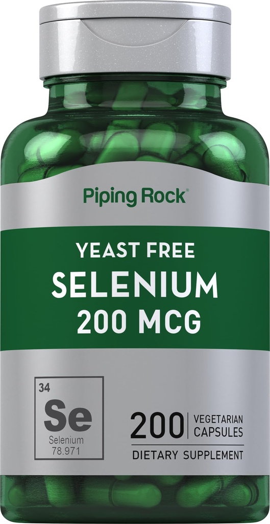 Torustik Pärmivaba Selenium 200mcg | 200 kapslit | Taimelisandi | Mitte-GMO, Gluteenivaba valem
