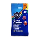 GU Energy Chews, Rainbow Mix Energy Gummies koos elektrolüütidega, piimavaba, on-The-Go energia iga treeningu jaoks, 12 kotti (24 teenindust kokku)
