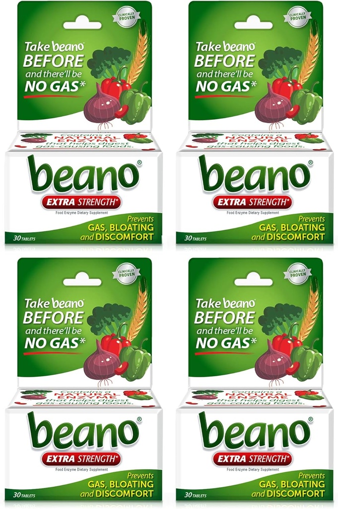 Beano Ultra 800, gaaside ennetamine ja seedetrakti lisand, 30 CT, 4 Pack