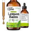 Wild & Organic Sidrun Balm Tinktuura - Mood Support Supplement - Melissa Lemon Balm Leaf Ekstraktitilgad - Vegan, Suhkru Ja Alkoholivaba Rahuldamise Lisa - 4 fl oz