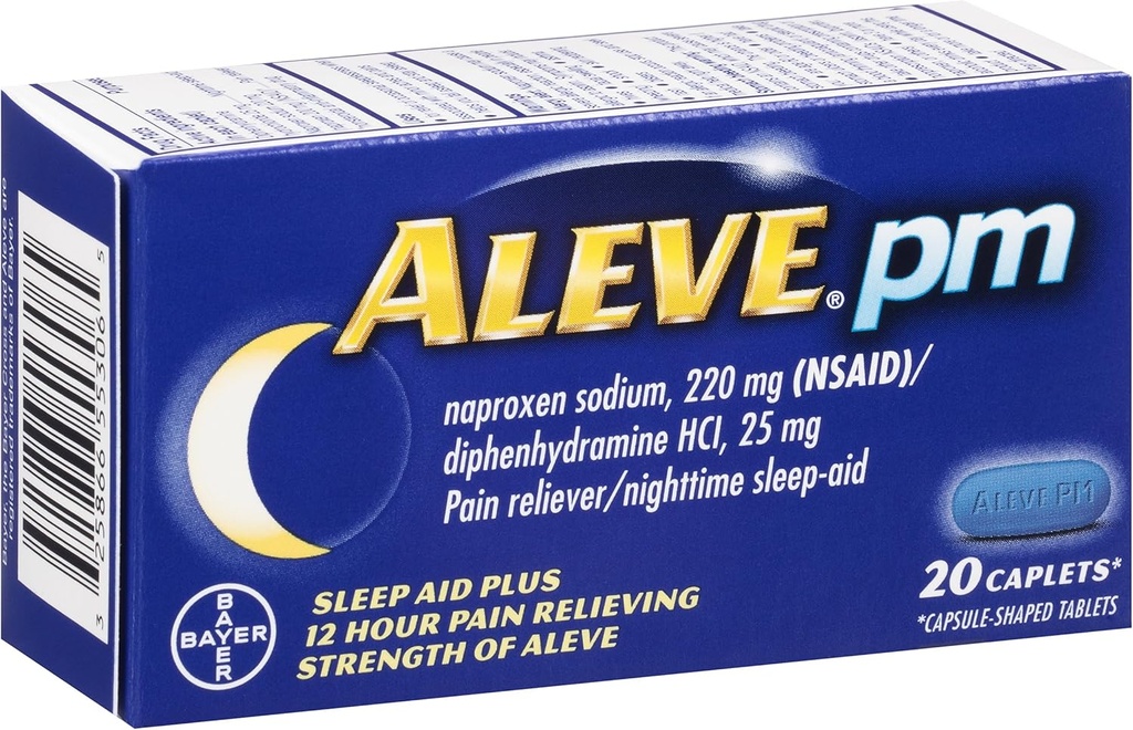Aleve PM Caplets, 20 krahv