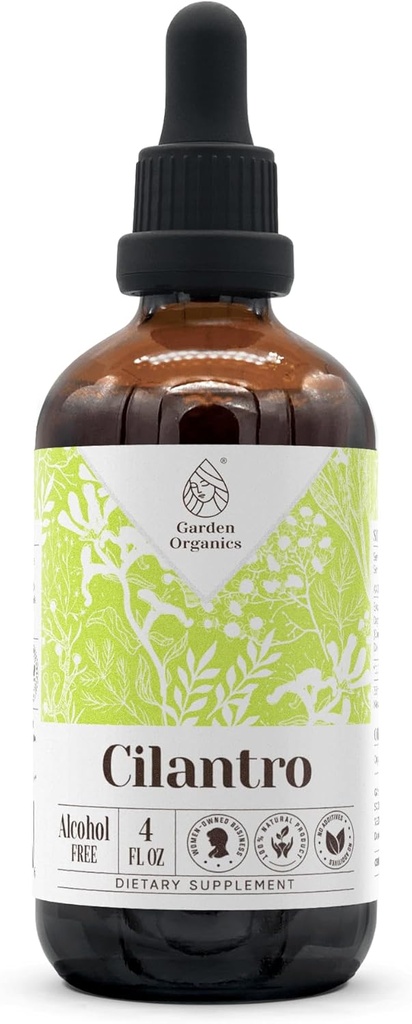 Cilantro Alcohol-Free Natural Tinkcture Extract, Immuunsüsteemi Booster, Vedel Tilgad valmistatud 100% Cilantro Kuivatatud Leaf (4 fl oz)