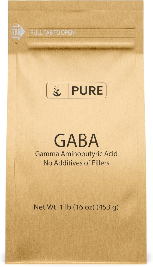 Puhas originaalkoostisosa Gamma Aminovõihape (GABA) Pulber (1 lb) Alati puhas, ei täiteaineid ega lisaaineid, Lab Kinnitatud