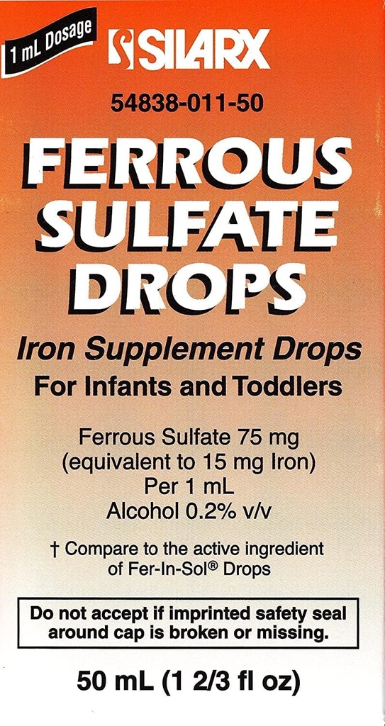 FERROUS SULDROPS 15MG/ML*SIL 50 ml