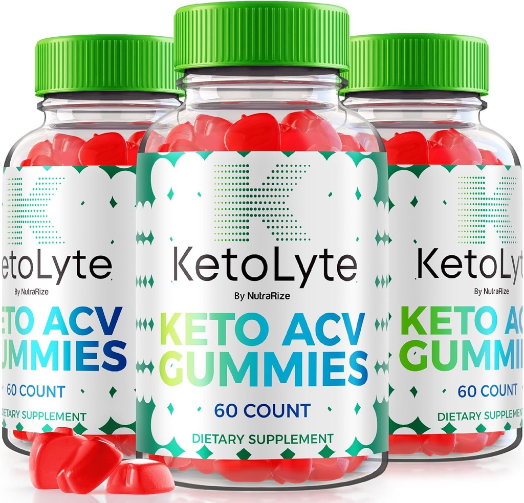 NutraRize (Pack of 3 KetoLyte Keto ACV Gummies, Advanced Formula, Keto Apple Cider Vinegar 1000MG Supplement, All Natural Keto ACV Vitamiinid, Ametlik Keto Lyte Reviews (180 Gummies)