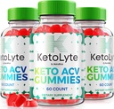 NutraRize (Pack of 3 KetoLyte Keto ACV Gummies, Advanced Formula, Keto Apple Cider Vinegar 1000MG Supplement, All Natural Keto ACV Vitamiinid, Ametlik Keto Lyte Reviews (180 Gummies)