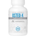 NBI Osteo-K luu tugi | D & K vitamiini kompleks kaltsiumtsitraadi lisandiga | 45mg K2-vitamiini (MK4) tugeva luu tervise ja funktsiooni jaoks | 180ct Veggie kapslid