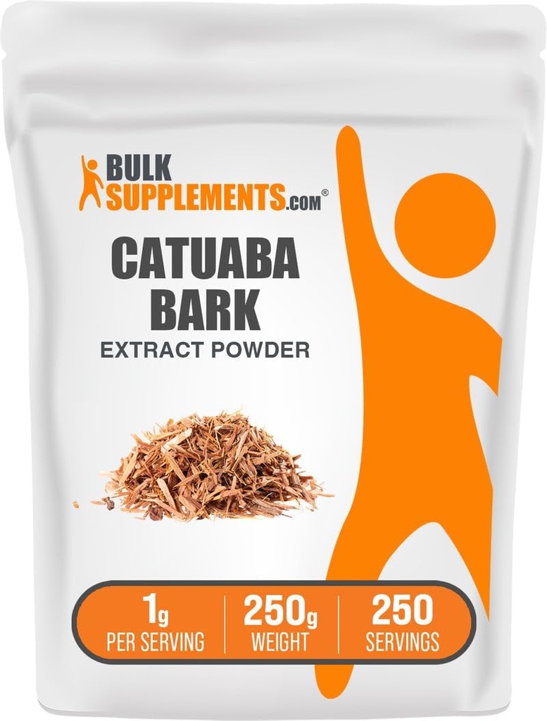 BulkSupplements.com Catuaba Bark Extract Pulber - Catuaba Bark Pulber, Taimne täiendus - Vegan & Gluten Free, 1 g per Serving, 250 g (8,8 oz) (pakk 1)