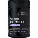 Sport Research® Sleep Complex - Melatoniinivabad vegankapslid - Valerian Juur, GABA, L-Theanine, Magneesium & 5-HTP - 30 Servings