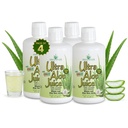 Aloe Ultra Aloe Vera mahla ime, 1 Qt. 4 pakend, kogu leht, puhas, filtreeritud, sertifitseeritud sisu ja puhtuse jaoks (Gallon)