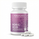 Seroflora boorhape Vaginaalküünlad 600 mg 30 kapslit - boorhappe tabletid naistele - Vaginaalne tervise pH tasakaal naistele - toetab tupe lõhna kontrolli. Valmistatud USA-s.