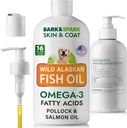 BARK & SPARK kalaõli koertele - looduslik oomega-3-nahk ja kate tugi - Vedel toidulisand lemmikloomadele-EPA + DHA Rasvhapped liigese funktsiooni, Immune & Heart Health 16 (fl oz)-Sardine & Krill