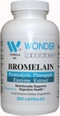 Wonder Labs Bromelain 2000 150mg, proteolüütiline ananassi ensüümiekstrakt, toitumisalaselt toetab seedetrakti tervist - 250 kapslit