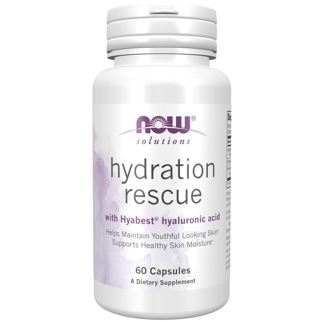 NOW Foods Solutions, Hüdratsioonipääs Hyabest® hüaluroonhappega, aitab säilitada noorusliku välimusega nahka *, toetab tervislikku naha niiskust *, 60 Veg kapslit