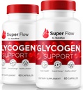 (2 Pack) Super Flow Glycogen , SuperFlow Glycogen Support kapslid , Super Flow Glyco Optimizer , ametlikud SuperFlow Glyco Optimiser kapslid , Super Flow Detox Cleanse , Super Flow Glycocol ( 120 kapslit )