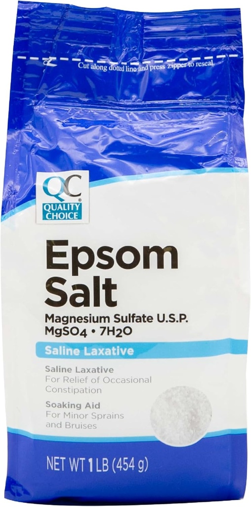 Quality Choice Epsom Salt Saline Laxative 1lb