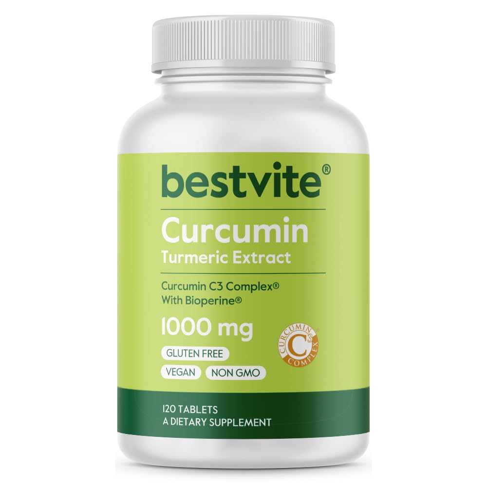 Kurkumiin 1000 mg ( kurkumiin ) ( 120 tabletti ) Valmistatud kurkumiini C3 kompleksist ja bioperiinist - standardiseeritud 95% kurkuminoididele - vegan