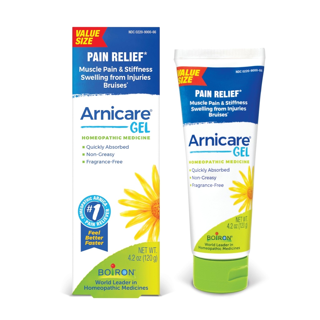 Boiron Arnicare Gel liigesevalu, lihasvalu, lihaste valu ja paistetuse leevendamiseks sinikatest või vigastustest - mitterasvane ja lõhnavaba - 4, 2 oz