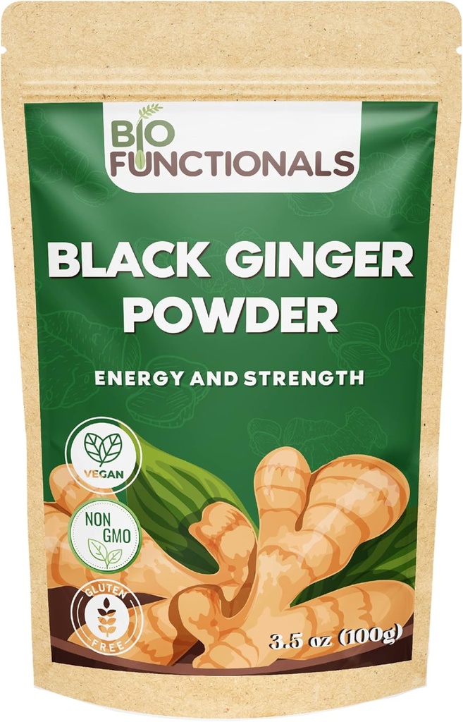 Musta ingveri pulber (3.5 Oz) Tai musta ingveri pulber Kaempferia Parvifora. Edendab energiat ja vastupidavust