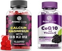 Kaltsiumkummid naistele ja meestele, kellel on magneesiumvitamiin B12 vitamiin K2 ja vitamiin D3, CoQ10 200mg ja vitamiin C 250mg kummikud