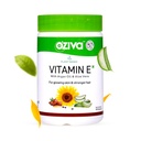 OZiva Plant Based 100% looduslik vitamiin E + Aloe Vera + Argan õli hõõguv nahk ja tugevamad juuksed, 30 Veg kapslid, Non GMO