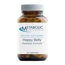 Metaboolne hooldus Happy Belly - Gut, GI + Detox Support koos kaprüülhappe, musta kreeka pähkli, oliivilehe + marjalisandiga - aitab säilitada normaalset seedetrakti tervist + tasakaalu (90 kapslit)