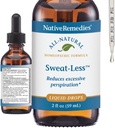 Native Remedits Sweat-Less - looduslik homöopaatiline valem liigse higistamise, higistamise ja kanguse jaoks - 59 ml