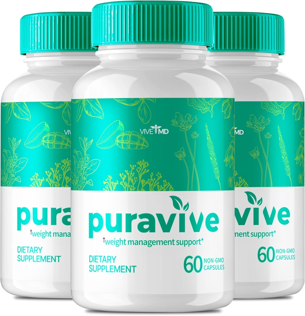 Vive MD Puravive Premium Kaalulangus Kapslid Ülevaated - Algne valem - Puravive Kaalulangus Kapslid Originaal, Puravive Kaalulangus Pillid, Puravive Eksootiline Riis Meetod (3 Pack)