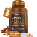 Herbtoonika Puhas Tseiloni kaneeli kapslid | Immuunsüsteem, tervislik kehakaalu juhtimine | Mitte-GMO, Gluteenivaba | 1500 Mg - 120 kapslit