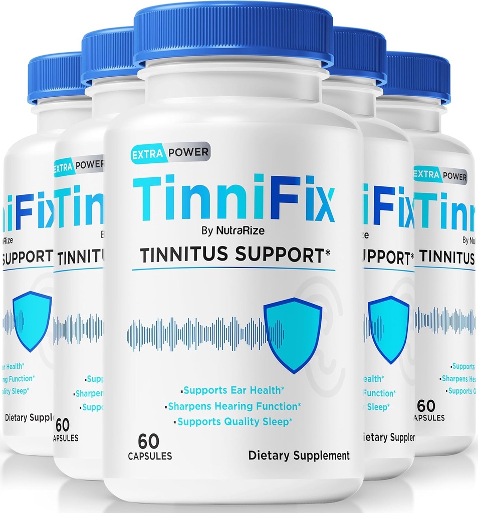 (5 Pack) Tinnifixi kapslid - täiustatud kuulmistoetuse valem, Tinnifixi tabletid tervisliku kuulmise säilitamiseks, kõik looduslikud tinnifix täieliku kõrva tervise jaoks, ametlik Tinni Fix Review (300 kapslit)