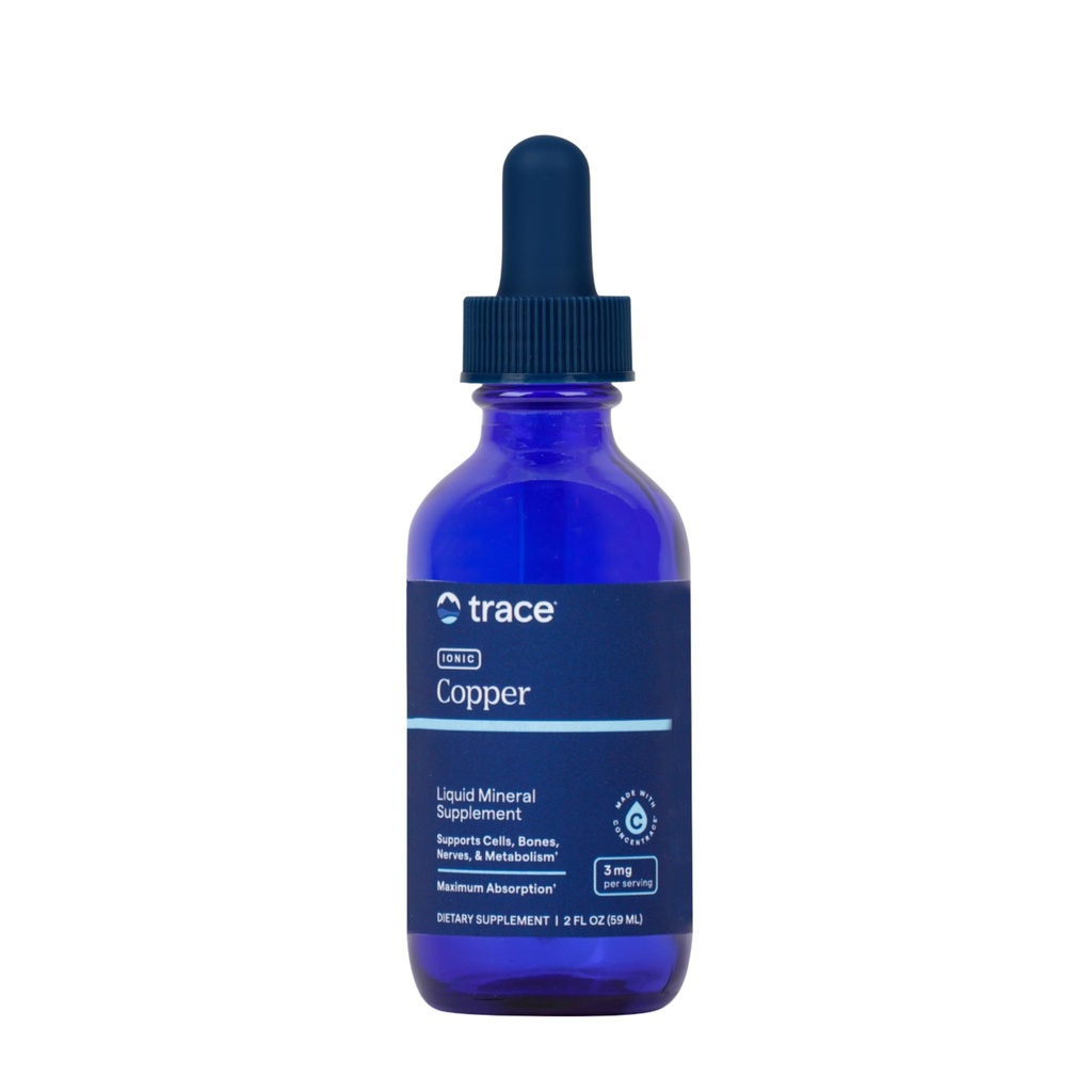 Jälgimine Mineraalid Ioonne vask - Vedel vaselisand vere tervise jaoks - toetab tervislikku sidekoe, ainevahetust ja närve - 2 fl oz (48 Servings)