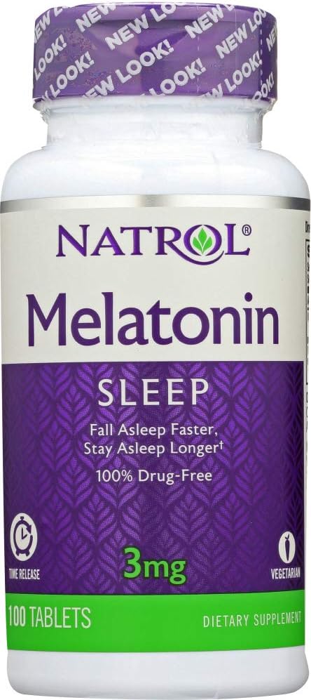 Natrol Melatoniin 3 mg uneaeg Vabastamine Dieet Toidulisandid Tabletid 100 ea (Pack of 4)