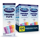 Pedialyte Electrolyte Solution sügavkülmik Pops, hüdraat sordipakett - viinamarjad, sinine vaarika, kirss, apelsin, 64-pakend