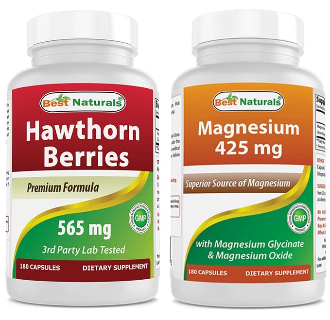 Parim Naturals Hawthorn Berry 565 mg ja magneesiumglütsinaat 425 mg