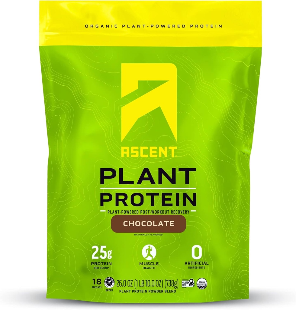 Tõusva taimepõhise valgu pulber - piimavaba veganproteiin, null kunstlikke koostisosi, soja ja gluteenivaba, lisatud suhkrut ei ole, 4 g BCAA, 2 g leutsiini - šokolaad, 18 serveerimist