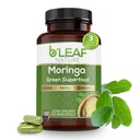 B'LEAF LOODUS Orgaaniline Moringa kapslid 1000mg, 180 Count - Moringa kapslid orgaanilise olefeira pulbriga immuunsuse toetamiseks, energia ja tasakaalu jaoks - vegan, mitte-GMO toidulisandid igapäevaseks terviseks