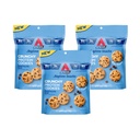 Atkins Bite-Size Crunchy Protein Cookies, Chocolate Chip, 8g Protein, 4g Fiber, 1g Net Carb, 1g Suhkur, Keto Sõbralik, 3 kotti (5 Servings per Bag)