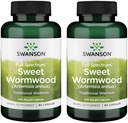 Swanson Sweet Wormwood - May Promote GI Gut Health, Microbial Balance & Digestive Health Support - Herbal Supplement with Artemisinin - (90 Capsules, 425mg Each) 2 Pack