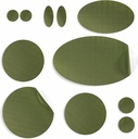 aZengear Repair Patches Jackets, Telk, Kingavarvas, Air Madrats, täispuhutavad, PVC Gear - veekindel, isekleepuv, Tear-Külm-Heat-Resistant, Down Puffer Coat (11 Tcs, Olive)