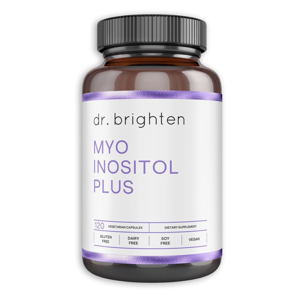 Dr Brighten Myoinositol Plus - arst formuleeritud suhe müo- ja D-Chiro-inositool toetada PCOS sümptomid, hormoonide tasakaal, tervislik munasarjade funktsiooni ja regulaarne menstruaaltsüklid