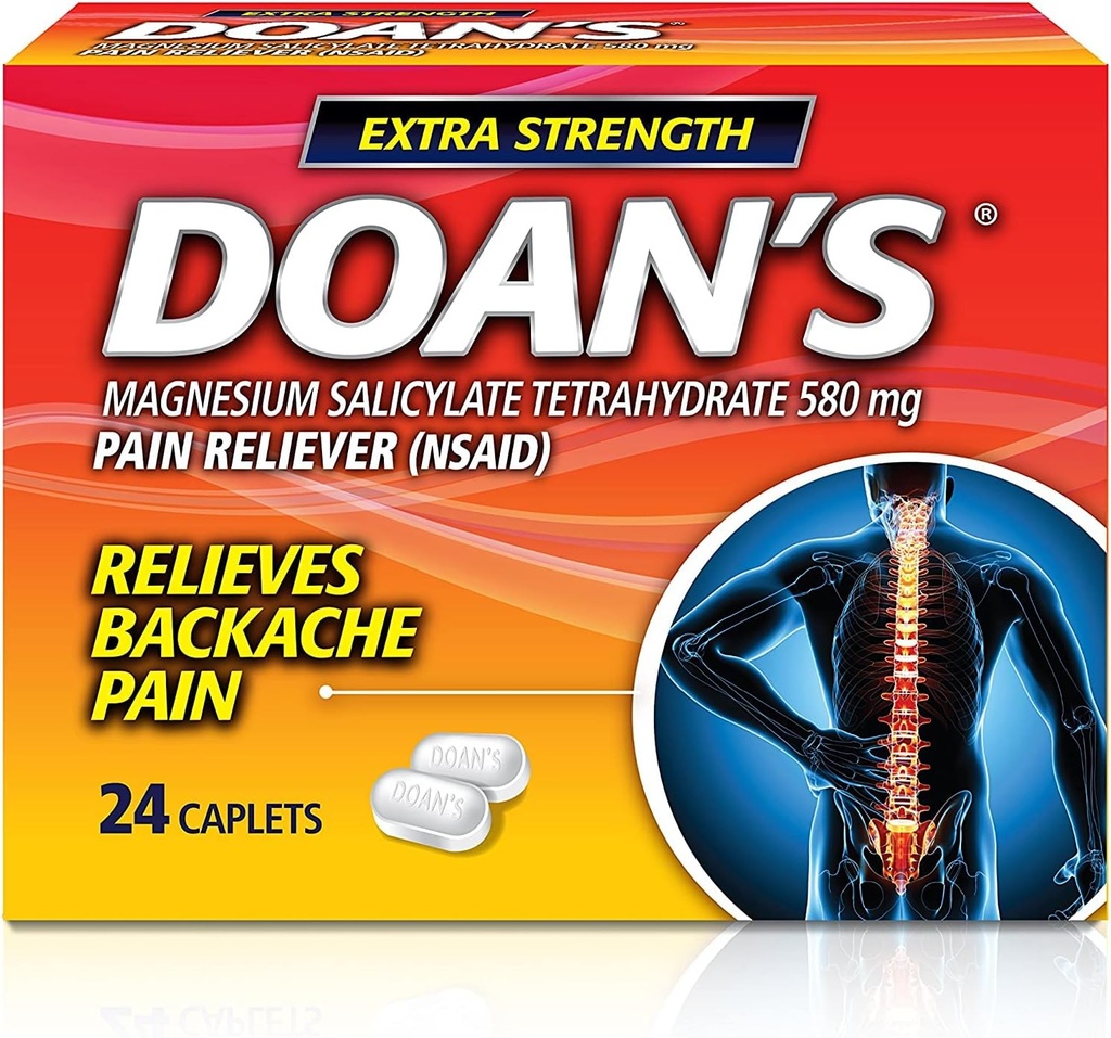 Doans Extra Tugevus Caplets, 24 Count