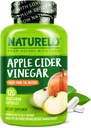 NATURELO Õunasiidri äädikakapslid - looduslik ACV koos ema lisandiga meestele ja naistele detoksi, puhastamise ja kehakaalu juhtimiseks - 120 vegankapslit