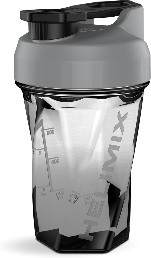 HELIMIX 1. 5 Vortex Blender Shaker Bottle hoiab kuni 20oz | Segamiskuuli ega viskit | USA Made | Portable Pre Workout Whey Protein Drink Shaker Cup | Segab kokteile Smoothies Shakes | Top Rack Safe