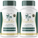 (Official 2 Pack) Tropislim, Tropislim All Natural Caribbean Flush, Kaalulangus Supplement, Tropislim Slimming kapslid naistele, Tervislik elustiil + Leaner Füüsika, Tropical Reviews (120 kapslit)