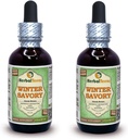 Winter Savory (Satureja Montana) Glycerite, Orgaaniline Kuivatatud Lehed Alkoholivaba Vedelik Ekstrakt (Brand name: HerbalTerra, Proudly made in USA) 2x2 fl.oz (2x60 ml)