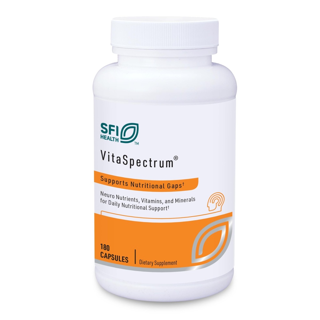 Klaire Labs SFI Health VitaSpectrum kapslid - multivitamiin lastele, kellel on 28 olulist toitainet, sealhulgas folaat, B12, B6, antioksüdandid, E & D3 vitamiin - ilma vase või rauata, gluteenivaba (180ct)