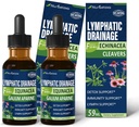 Cleavers Lymphatic Drainage Drops for Lymph Detox Cleanse, Gotas de Equinacea y Diente de Leon para Drenaje Linfatico, Lymphedema Support Formula koos Echinacea, Kasuta koos massaaživahendiga. 4oz