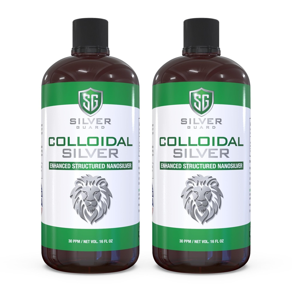 ** Täiustatud kolloidhõbevedelik – Ultimate Immune Support Supplement | Immunity Boost & Immune Booster täiskasvanutele | Silver Water Solution for Immune Defense | 30 PPM Structured Silver | 2 Pack**