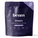 Beam Dream Sleep Powder, L-Theanine, Apigenin, Reishi ja Magneesium, kolmanda osapoole testitud looduslik uneabi ja unelisa sügavaks uneks, lõõgastumiseks ja taastumiseks, loomulik unetoetus, 22 serveerimist